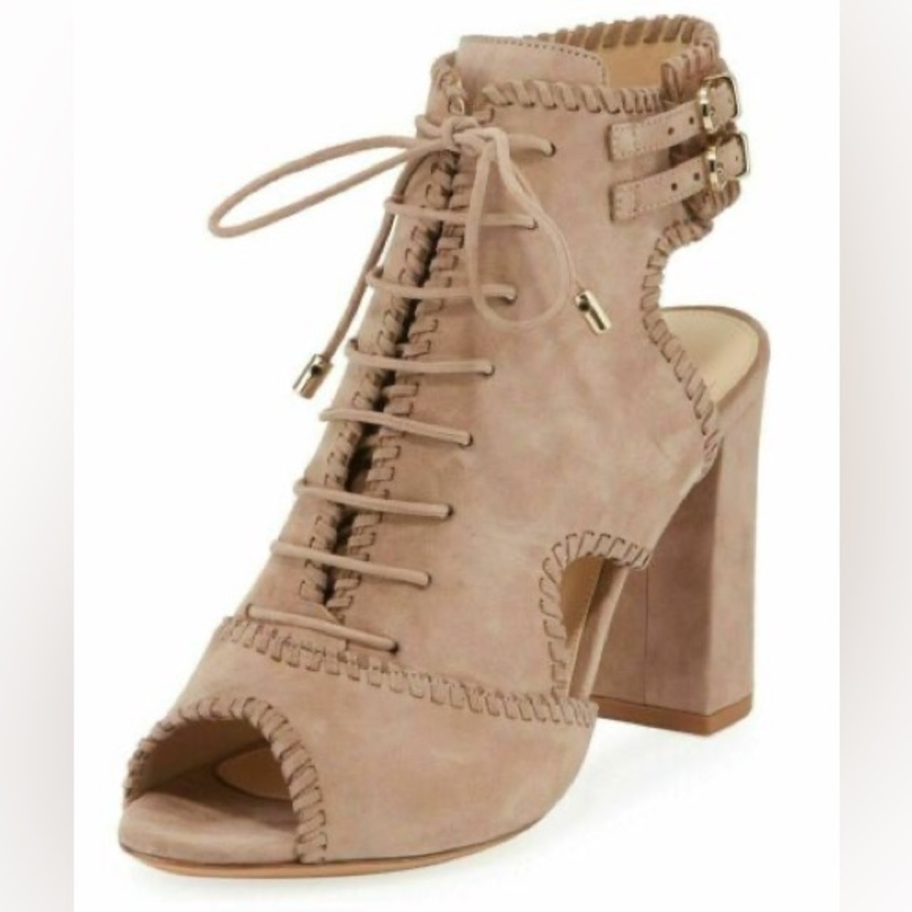 Alexandre Birman Suede Lace Up Booties